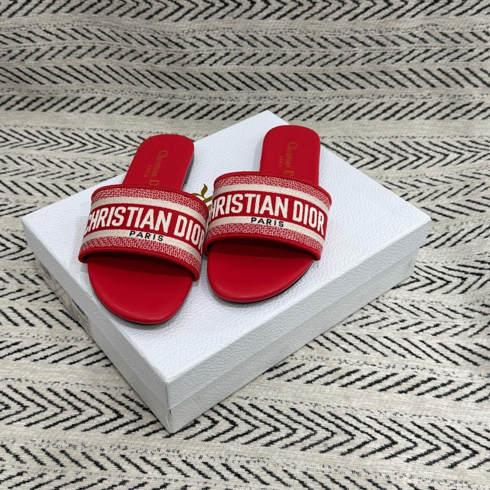 Dior Womwn's Authentic Red  Sandals - Picture 3 of 5